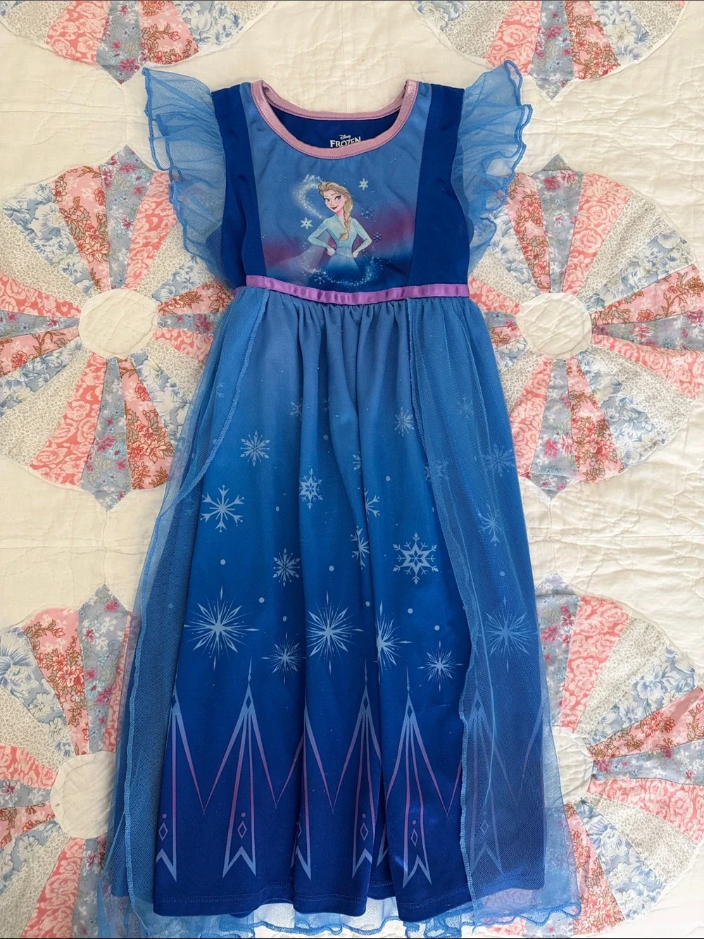Disney Elsa Toddler Nightgowns- Lavender, Light Blue, Royal Blue - Picture 2 of 8